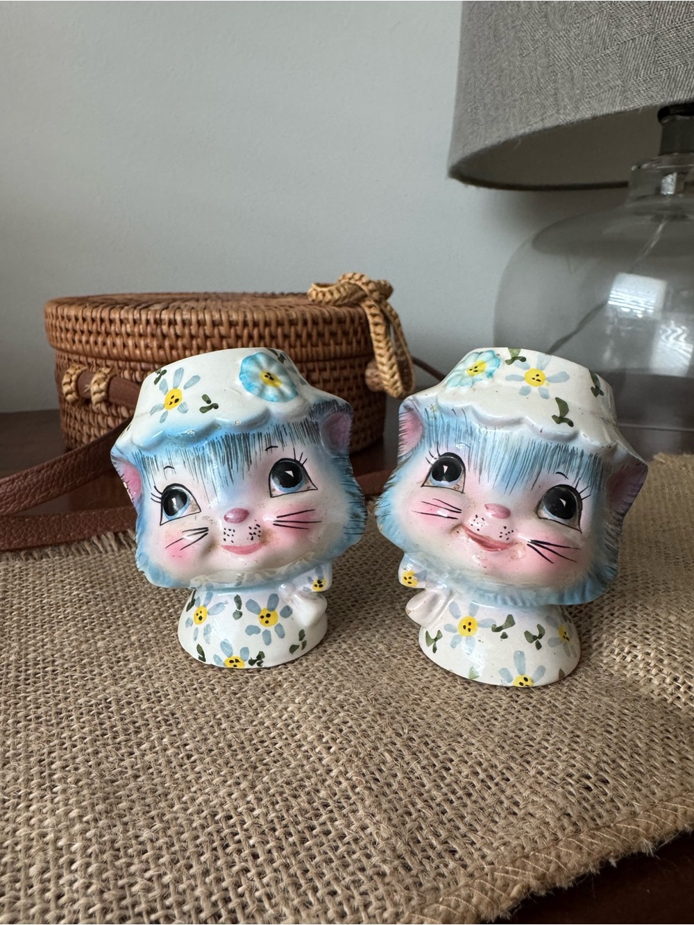 Vintage Lefton Miss Priss Kitty Salt and Pepper Shakers